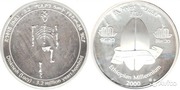 Серебряная монета Ethiopian Millennium 2000